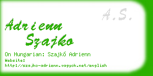 adrienn szajko business card