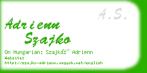 adrienn szajko business card